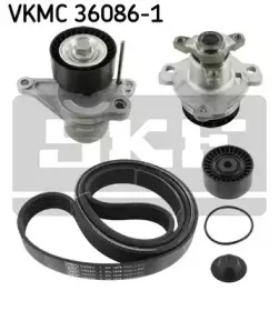 VKMC 36086-1 SKF Водяной насос + комплект ручейковых ремней